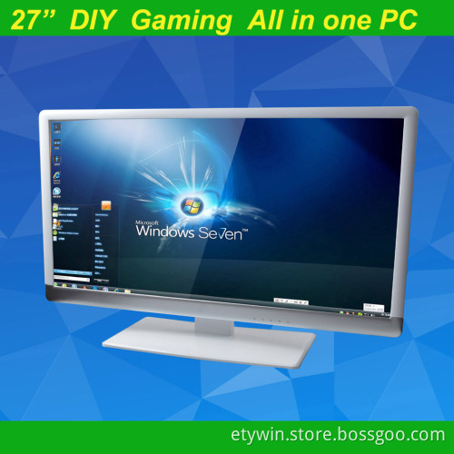 All in one pc with 27" LED monitor for DIY computer hardware,gaming computer